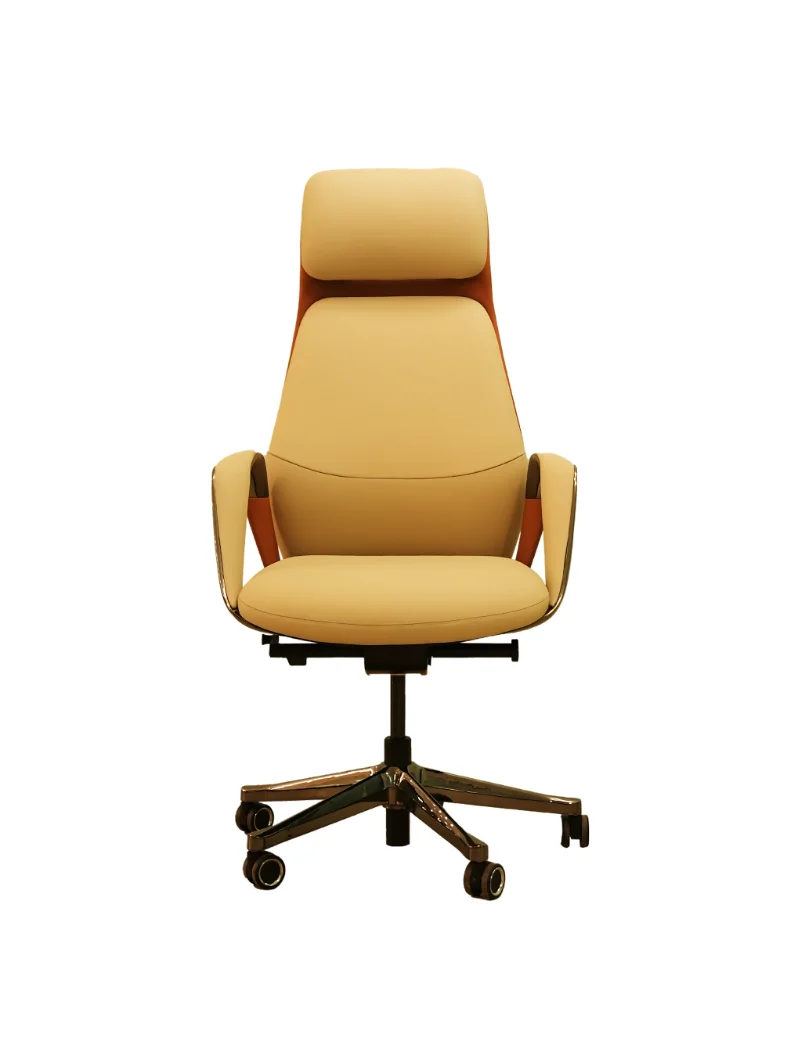 Executive Comfort: Premium Leather High-Back Office Chair