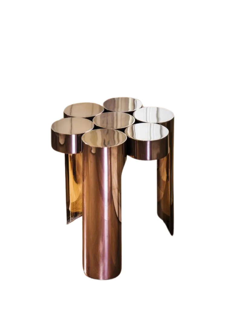 Bronze Segment Side Table - Image 3